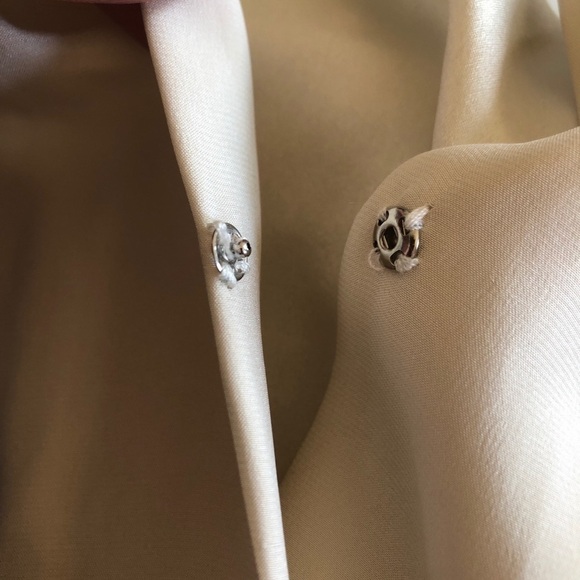 Amanda Uprichard Cream and gray draped 100% silk sleeveless mini dress dress - Picture 6 of 9